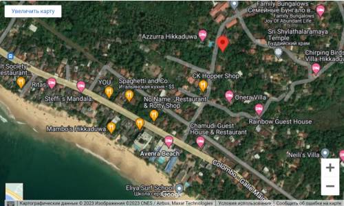 Plot 655 sq.m. in front of the Azzurra Hotel, 300 meters to the beach, Hikkaduwa